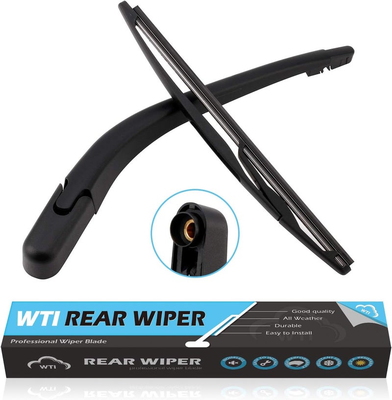 WTI Rear Wiper Arm Blade Set Compatible With Chrysler 300C 2005-2008 / Compatible With Dodge Magnum 2005-2008 / Compatible With Dodge Nitro 2007-2009 Rear Windshield Window Wiper Kits Assembly - Image 1